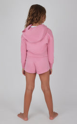 Girls 3 PC Zip Jacket + Muscle Tank + Short Set - 90 Degree by Reflex