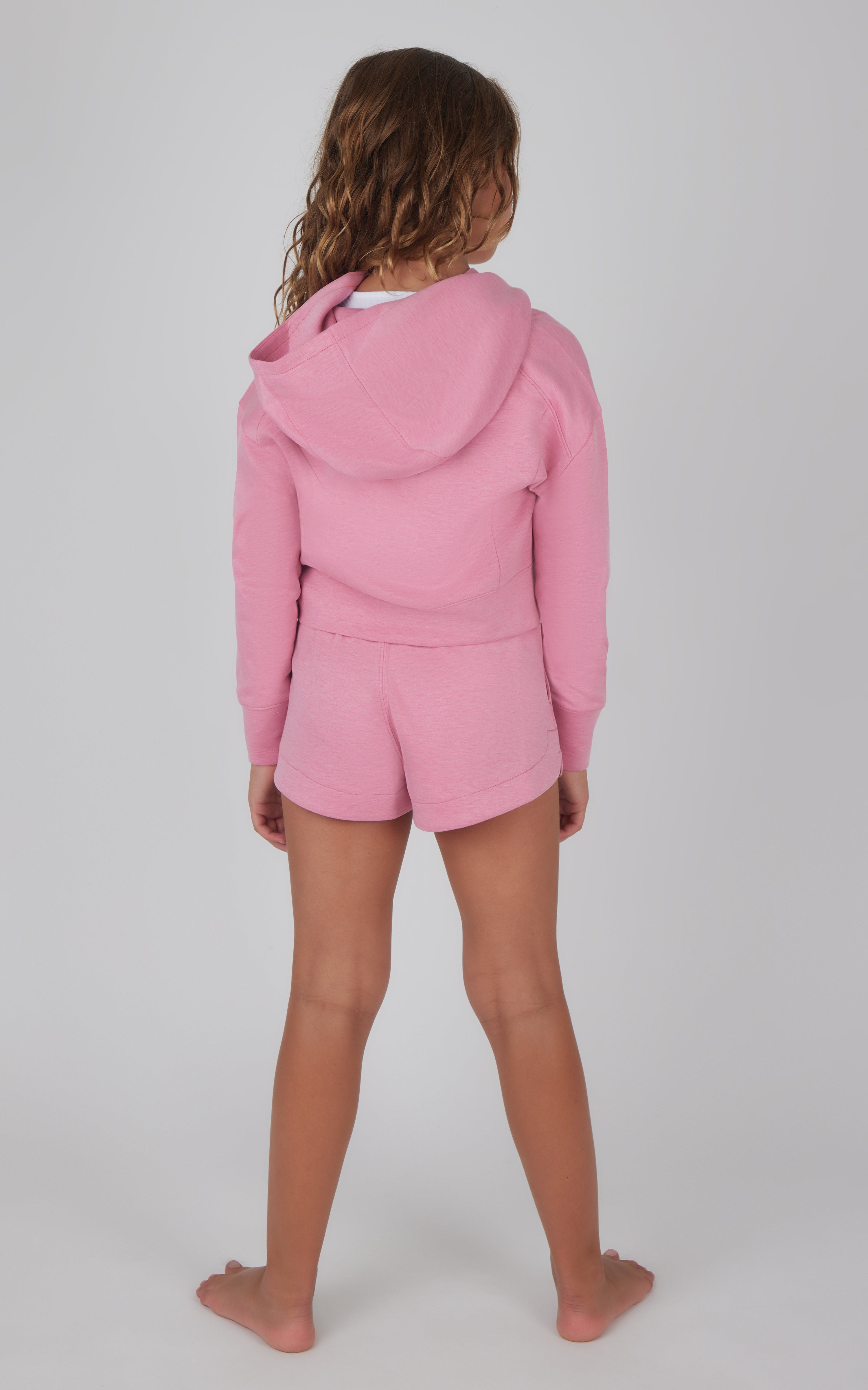 Girls 3 PC Zip Jacket + Muscle Tank + Short Set - 90 Degree by Reflex