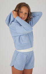 Girls 3 PC Zip Jacket + Muscle Tank + Short Set - 90 Degree by Reflex