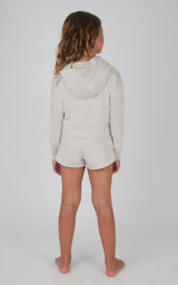 Girls 3 PC Zip Jacket + Muscle Tank + Short Set