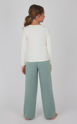 Girls Heavenly Rib School's Out Square Neck Top and Pant