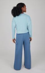 Girls 2 PC Softlite Cropped Pullover + Softlite Wide Leg Cargo Pant