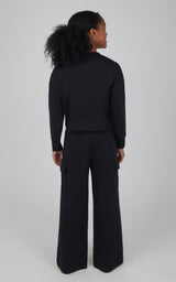 Girls 2 PC Softlite Cropped Pullover + Softlite Wide Leg Cargo Pant - Our Stone Story - 90 Degree by Reflex