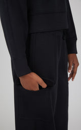 Girls 2 PC Softlite Cropped Pullover + Softlite Wide Leg Cargo Pant - Our Stone Story - 90 Degree by Reflex
