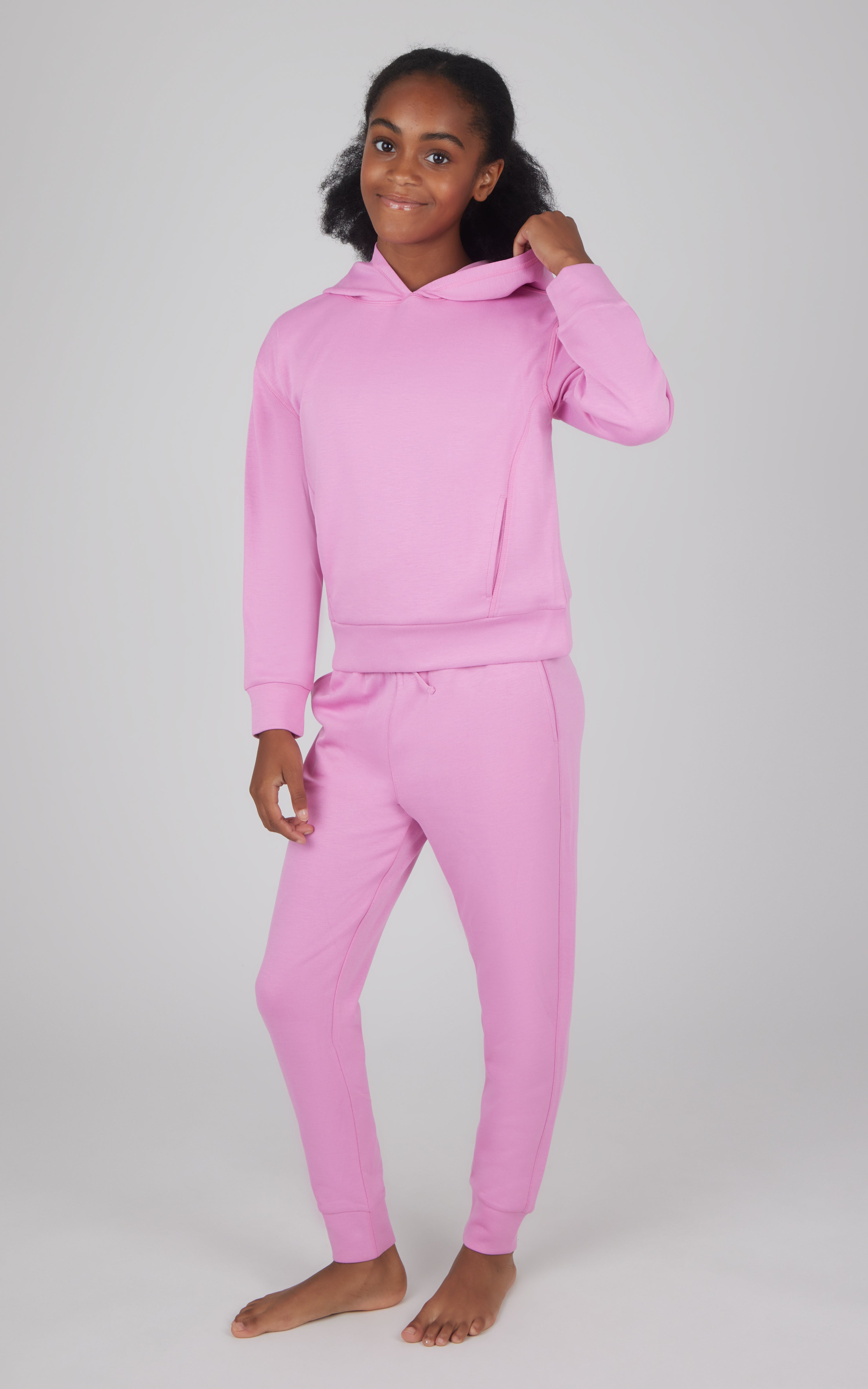 Girls 2 PC Pullover Hoodie + Jogger Set - 90 Degree by Reflex
