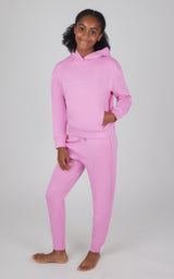 Girls 2 PC Pullover Hoodie + Jogger Set - 90 Degree by Reflex