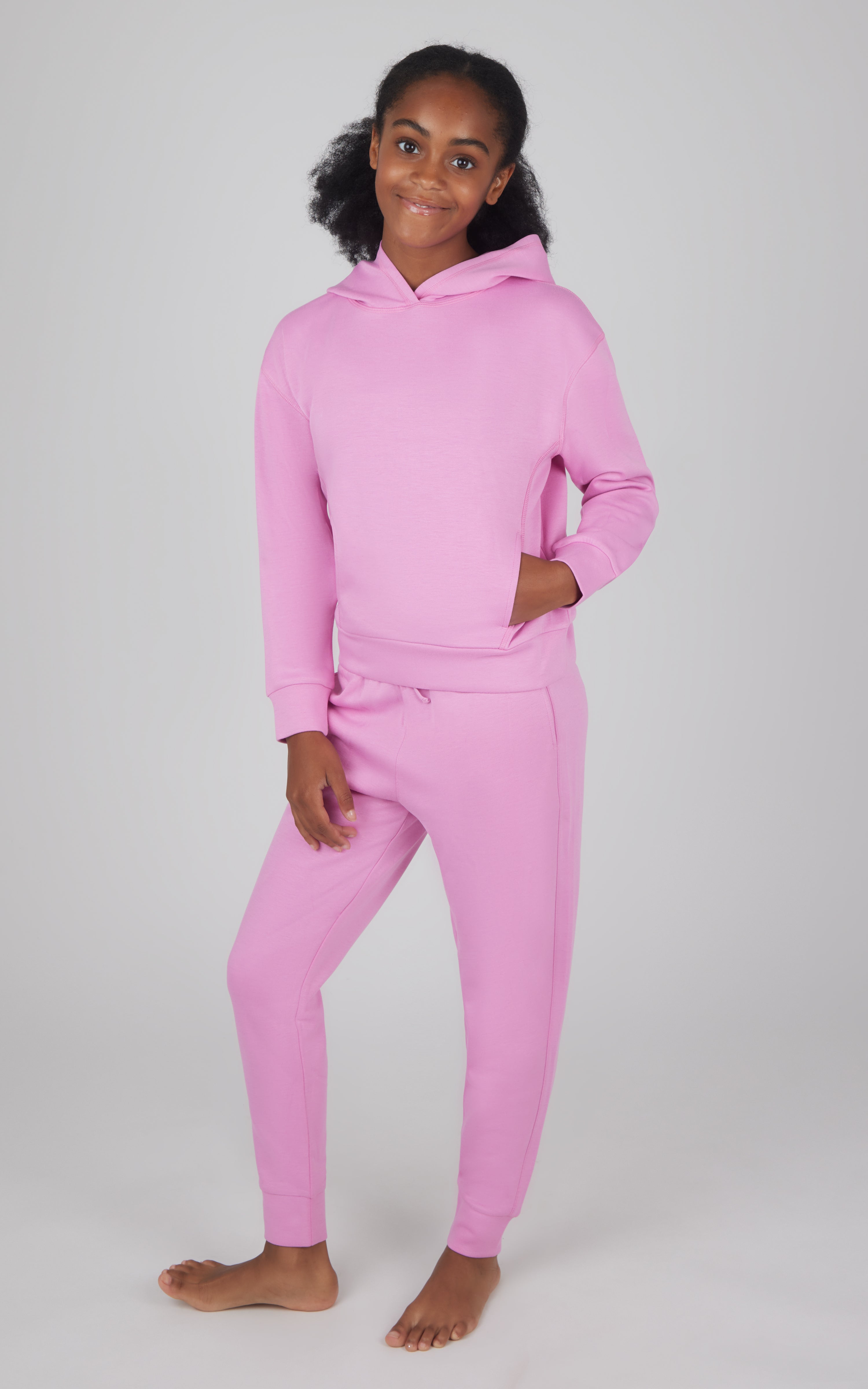 Girls 2 PC Pullover Hoodie + Jogger Set - 90 Degree by Reflex