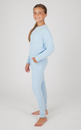 Girls 2 PC Melange Long Sleeve Top and Jogger Set