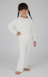 4-6X 2 PC Ribbed Velour Top and Flare Leg Pant - 90 Degree by Reflex