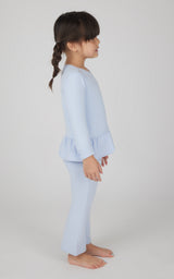 Toddler 2 PC Melange Pullover Top and Flare Leg Pant - 90 Degree by Reflex