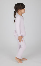 Toddler 2 PC Melange Pullover Top and Flare Leg Pant - 90 Degree by Reflex