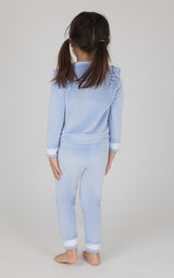 Toddler 2 PC Velour Ruffle Sweatshirt and Jogger