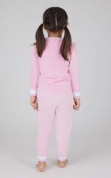 Toddler 2 PC Velour Ruffle Sweatshirt and Jogger - 90 Degree by Reflex