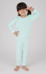 Toddler 2 PC Velour Ruffle Sweatshirt and Jogger