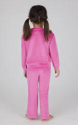 Toddler 2 PC Speckled Velour Crew Neck Top and Flared Leg Pant - 90 Degree by Reflex