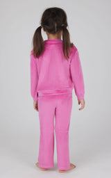 Toddler 2 PC Speckled Velour Crew Neck Top and Flared Leg Pant