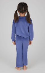 Toddler 2 PC Speckled Velour Crew Neck Top and Flared Leg Pant