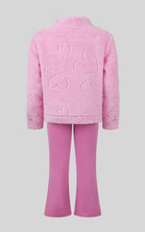 Toddler Girls 2 PC Jacquard Bomber Jacket and Flare Leg Pant - 90 Degree by Reflex