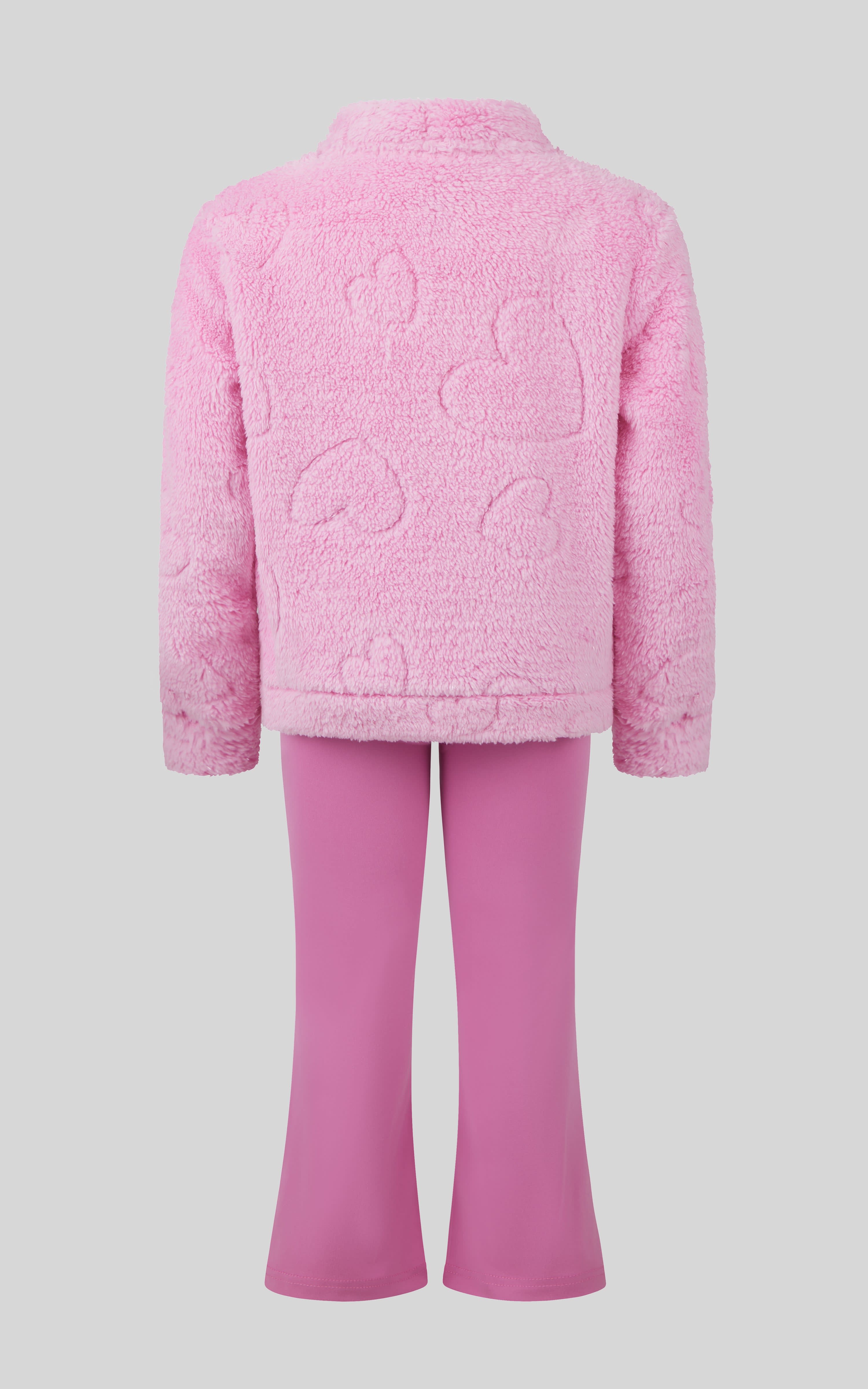 Toddler Girls 2 PC Jacquard Bomber Jacket and Flare Leg Pant - 90 Degree by Reflex