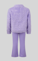 Toddler Girls 2 PC Jacquard Bomber Jacket and Flare Leg Pant - 90 Degree by Reflex