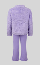 Toddler Girls 2 PC Jacquard Bomber Jacket and Flare Leg Pant - 90 Degree by Reflex