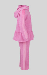 4-6X 3 PC Girls Confetti Half Zip Pullover + Flared Pant + Coin Purse Set - 90 Degree by Reflex