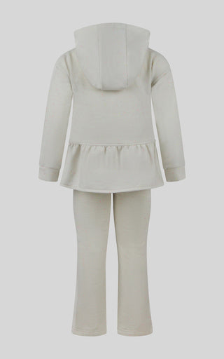 4-6X 3 PC Girls Confetti Half Zip Pullover + Flared Pant + Coin Purse Set