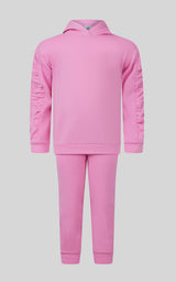 Toddler Girls 2 PC Brushed Terry Hoodie and Jogger - 90 Degree by Reflex