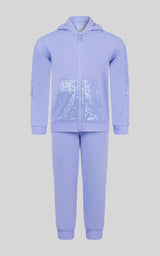 Toddler Girls 2 PC Brushed Terry Hoodie Jacket and Jogger