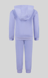 Toddler Girls 2 PC Brushed Terry Hoodie Jacket and Jogger - 90 Degree by Reflex