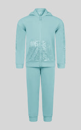 Toddler Girls 2 PC Brushed Terry Hoodie Jacket and Jogger