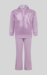 Toddler Girls 2 PC Brushed Terry Pullover and Flared Pant - 90 Degree by Reflex