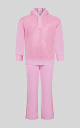 Toddler Girls 2 PC Brushed Terry Pullover and Flared Pant - 90 Degree by Reflex