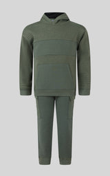 Toddler Boys 2 PC Quilted Hoodie and Jogger Set - 90 Degree by Reflex