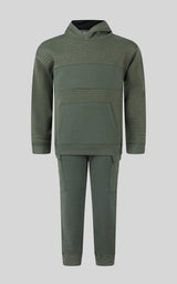 Toddler Boys 2 PC Quilted Hoodie and Jogger Set