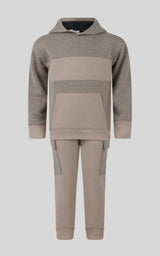 Toddler Boys 2 PC Quilted Hoodie and Jogger Set
