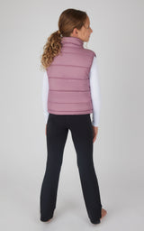 Girls Quilted Vest & Super Soft Top & Flare Legging Set - 90 Degree by Reflex