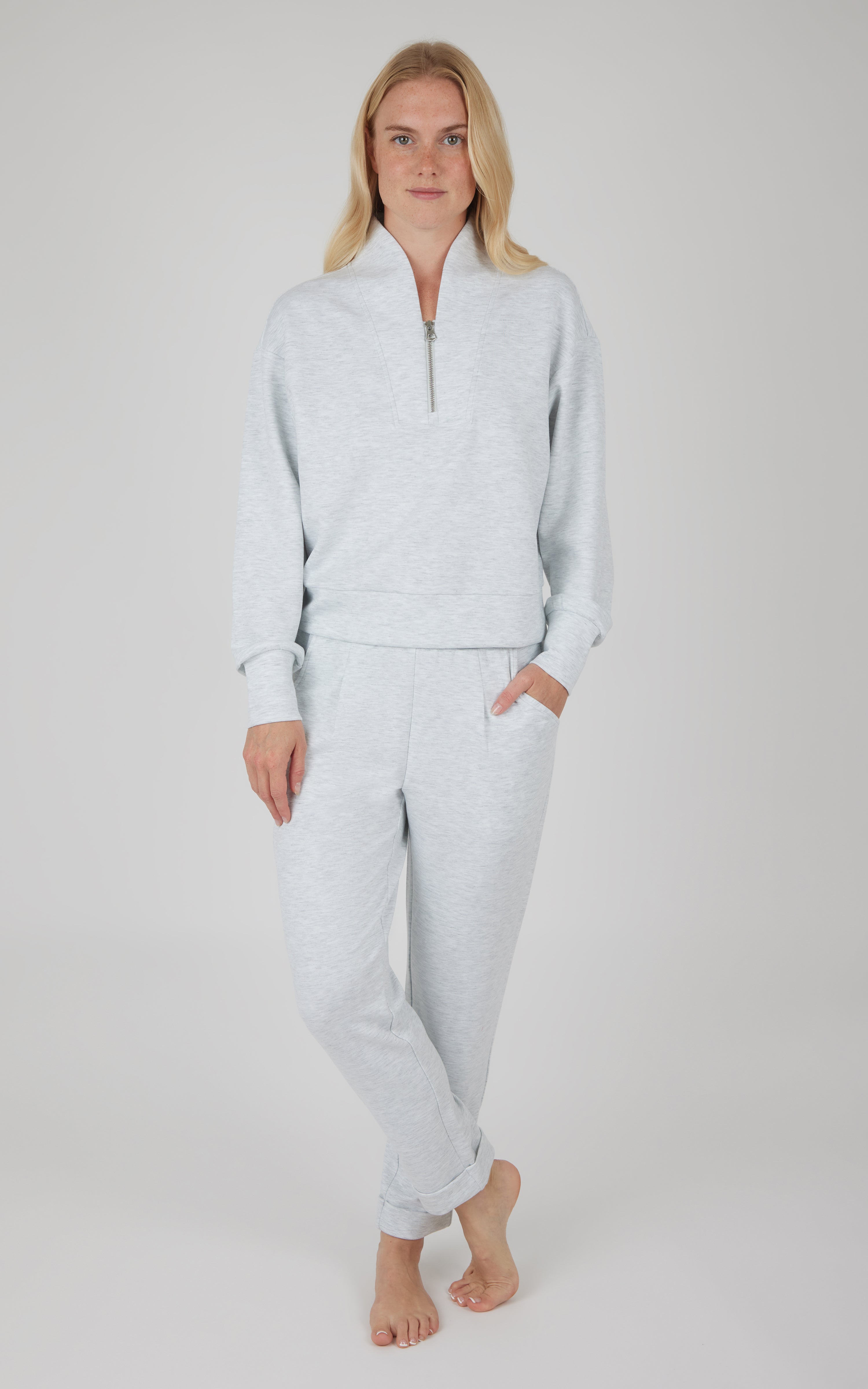Softlite Zip Neck Pullover and Jogger Set