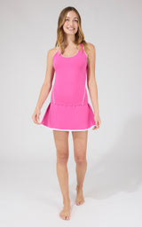 2 PC Nude Tech Tank and Skort Set - 90 Degree by Reflex