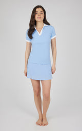 2 PC Nude Tech Polo and Lightstreme Skort Set