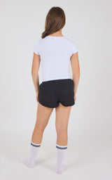 Girls Heavenly Rib Phoebe Crop Tank & Running Shorts & Socks Set - 90 Degree by Reflex
