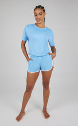 2 PC Boxy Tee and Running Short Set - 90 Degree by Reflex