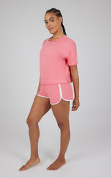 2 PC Boxy Tee and Running Short Set - 90 Degree by Reflex