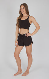 2 PC Seamless Bra Top and Lightstreme Running Short - Our Cafe Story - 90 Degree by Reflex