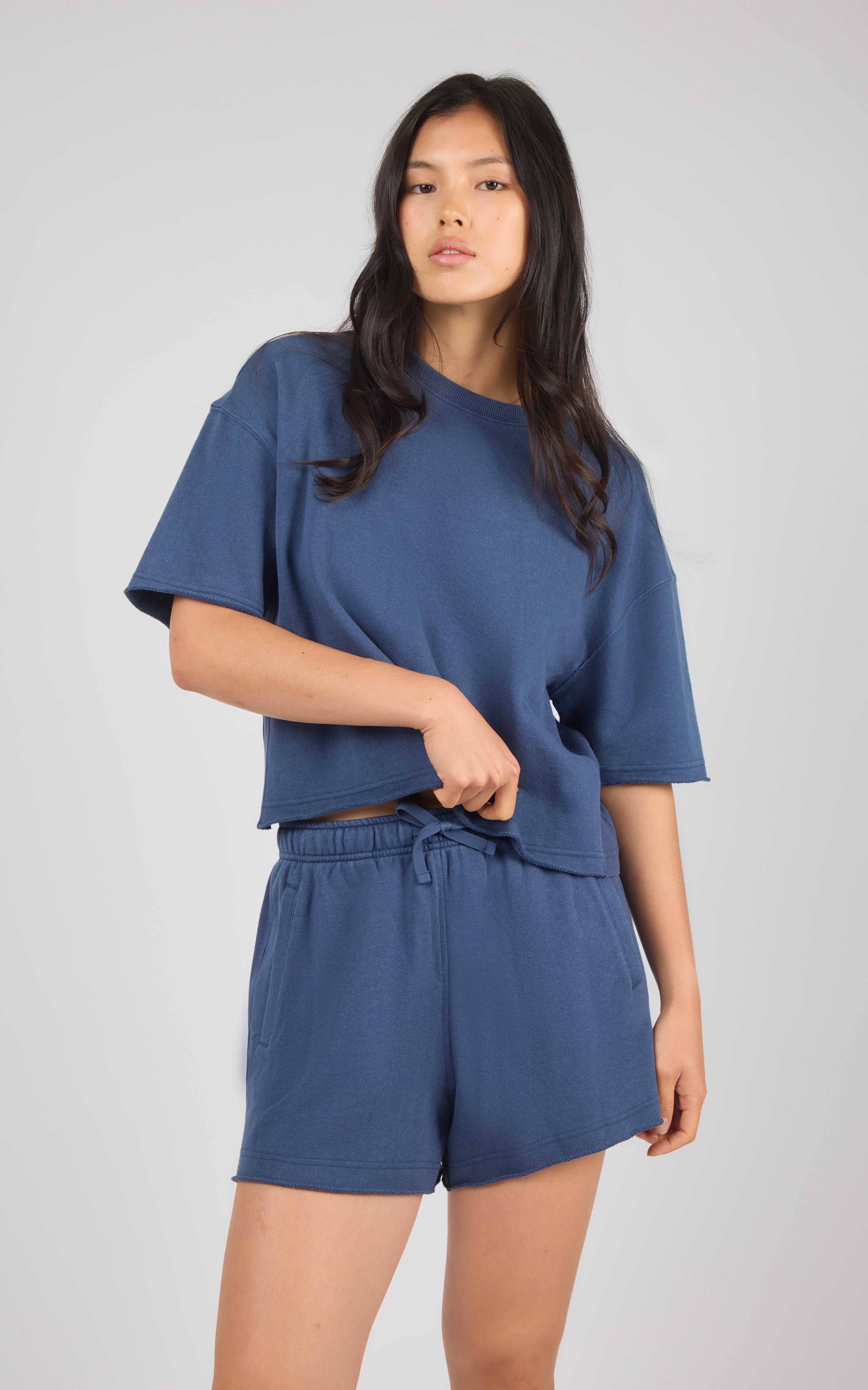 Loop Terry Mellow Cove Short Sleeve & Short Set - 90 Degree by Reflex