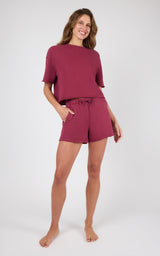 Loop Terry Mellow Cove Short Sleeve & Short Set