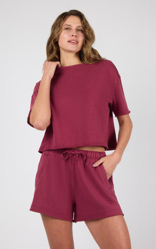 Loop Terry Mellow Cove Short Sleeve & Short Set - 90 Degree by Reflex