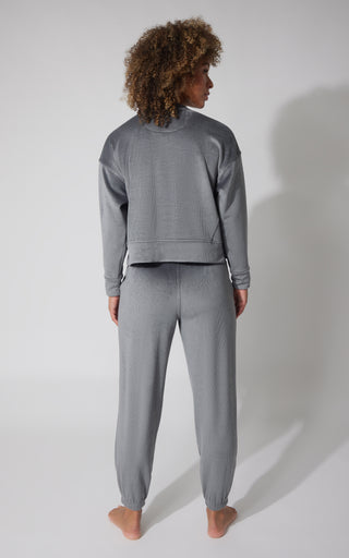 2 PC Dreamy Rib Crew Pullover and Jogger Set