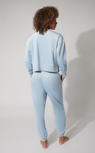 2 PC Dreamy Rib Crew Pullover and Jogger Set