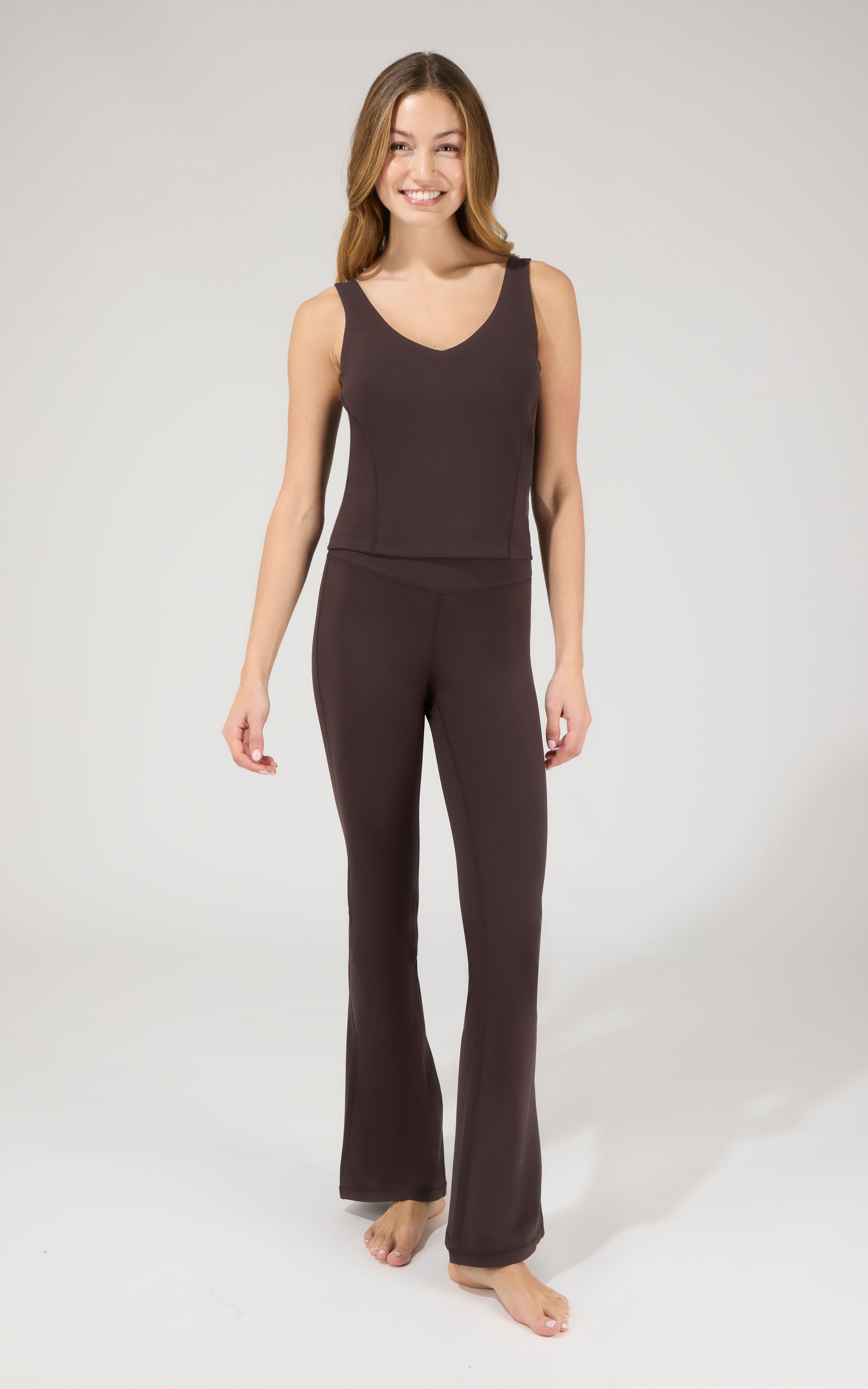 Butter Tech Tank & Crossover Flare Pant Set